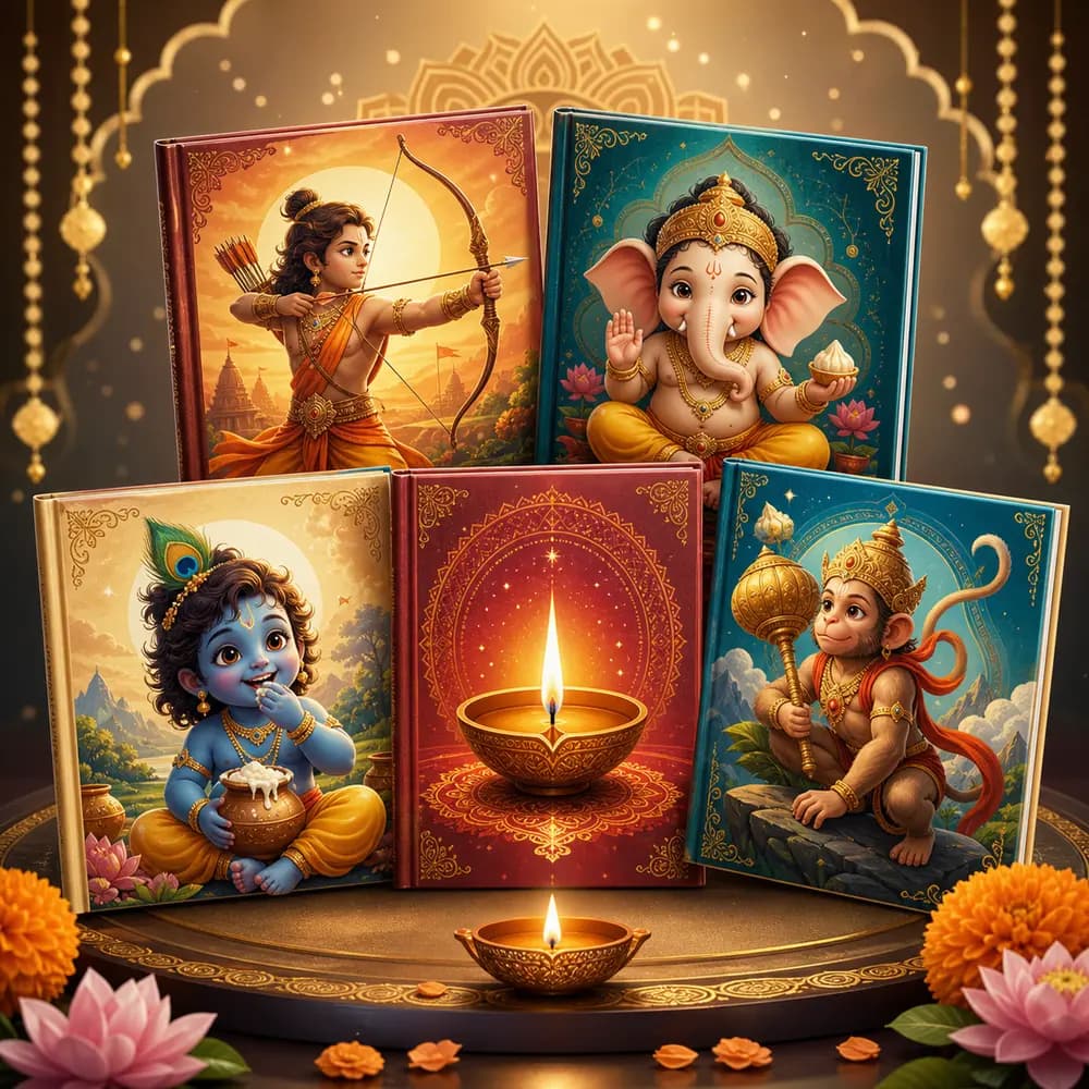 5-Book Indian Mythology Storybook Bundle for Kids cover